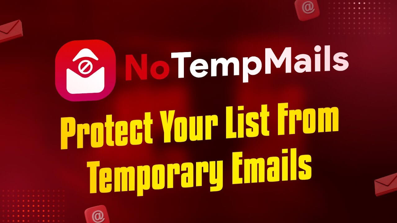 NoTempMails Screenshot