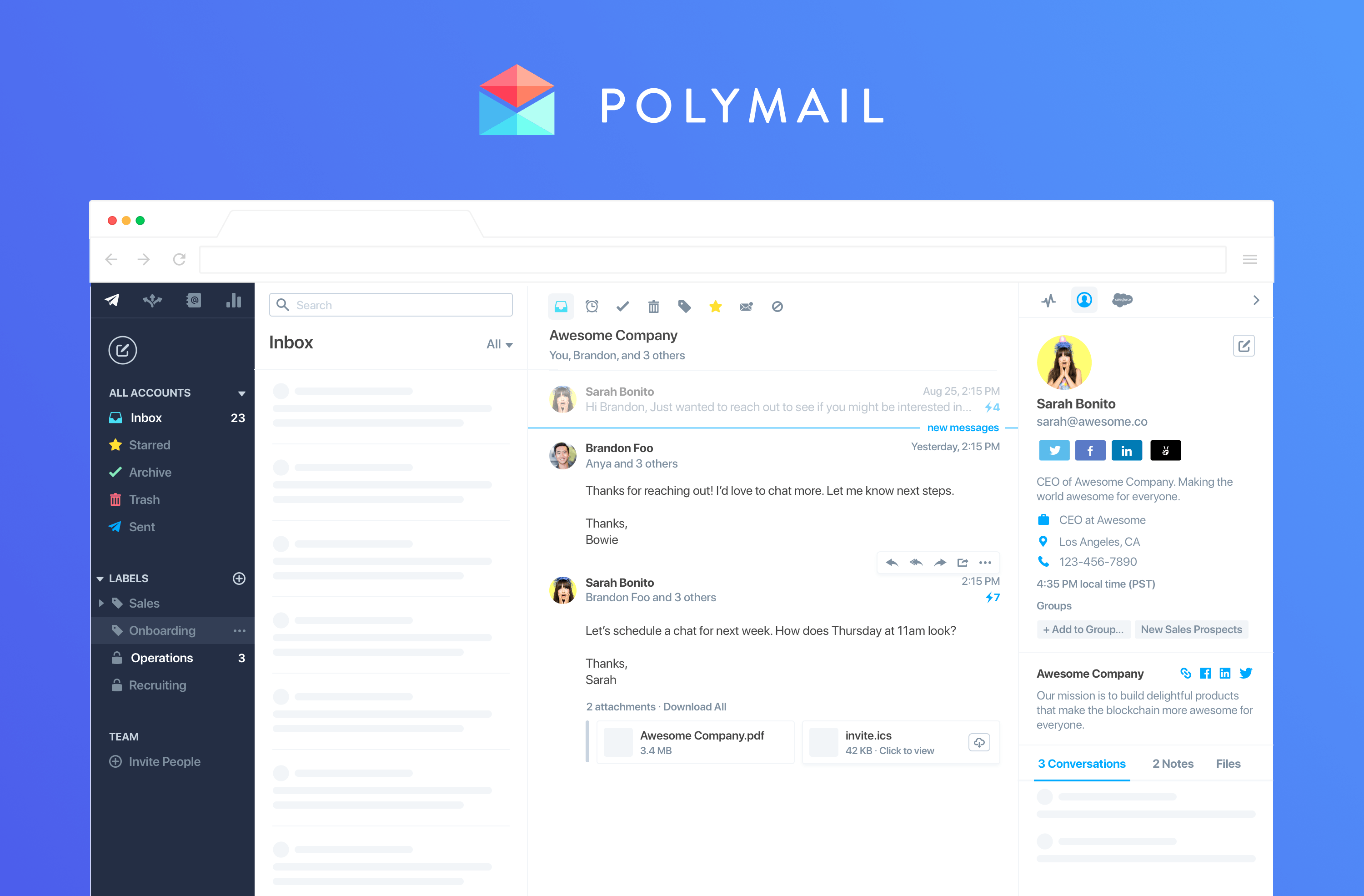 Polymail Screenshot
