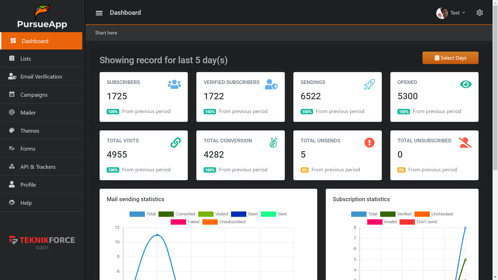 PursueApp Screenshot