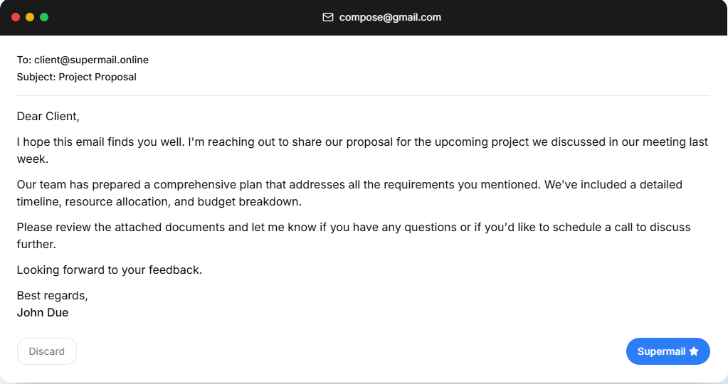 Supermail Screenshot