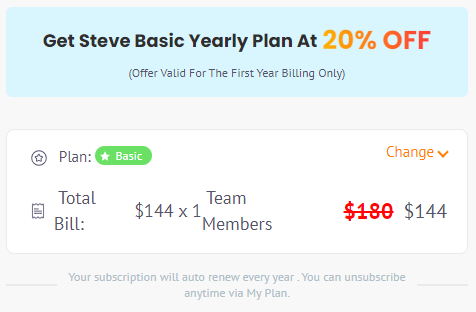 Steve AI coupon