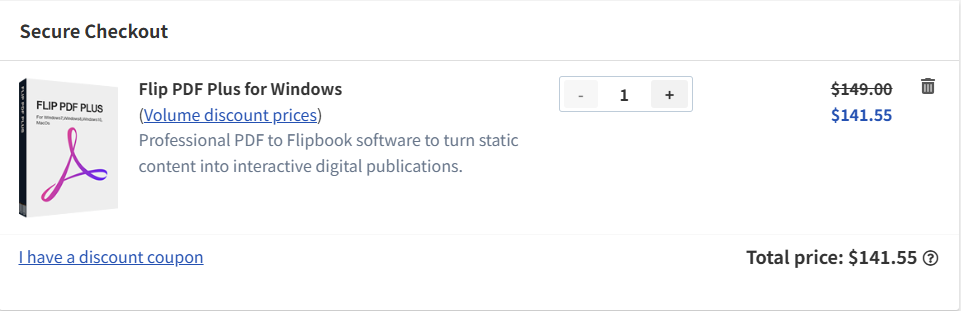 Flip PDF (アニメ電子ブック作成) coupon