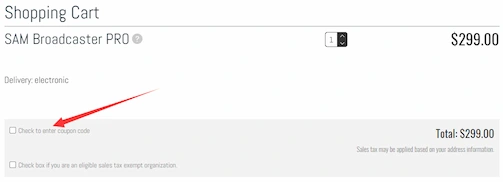SAM Broadcaster PRO Coupon