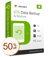 AnyMP4 iOS Data Backup & Restore割引クーポンコード