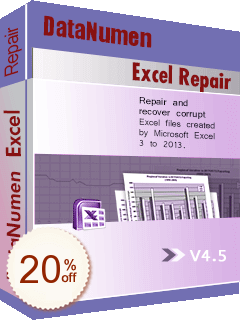 DataNumen Excel Repair割引クーポンコード