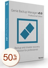 Genie Backup Manager Pro割引クーポンコード
