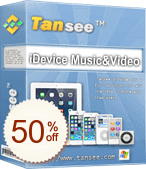 Tansee iOS Music&Video Transfer割引クーポンコード