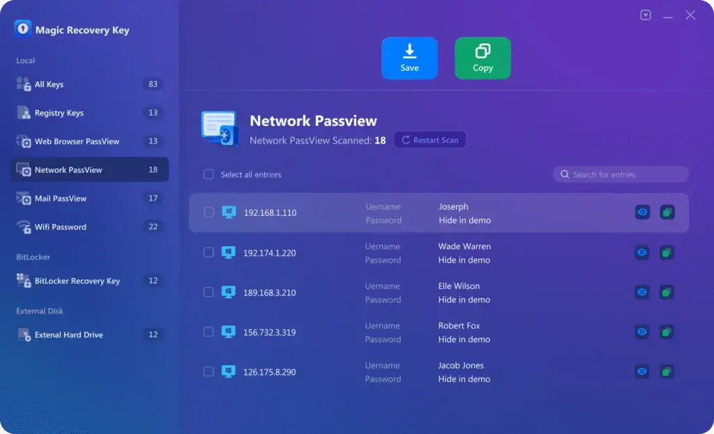 Amagicsoft Magic Recovery Key Screenshot