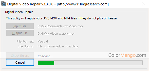 Digital Video Repair Screenshot