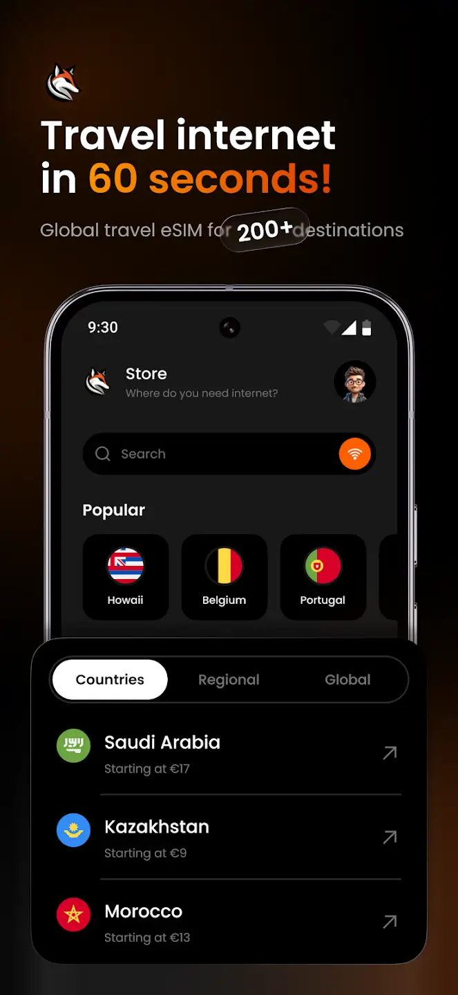 eSIMFOX Screenshot