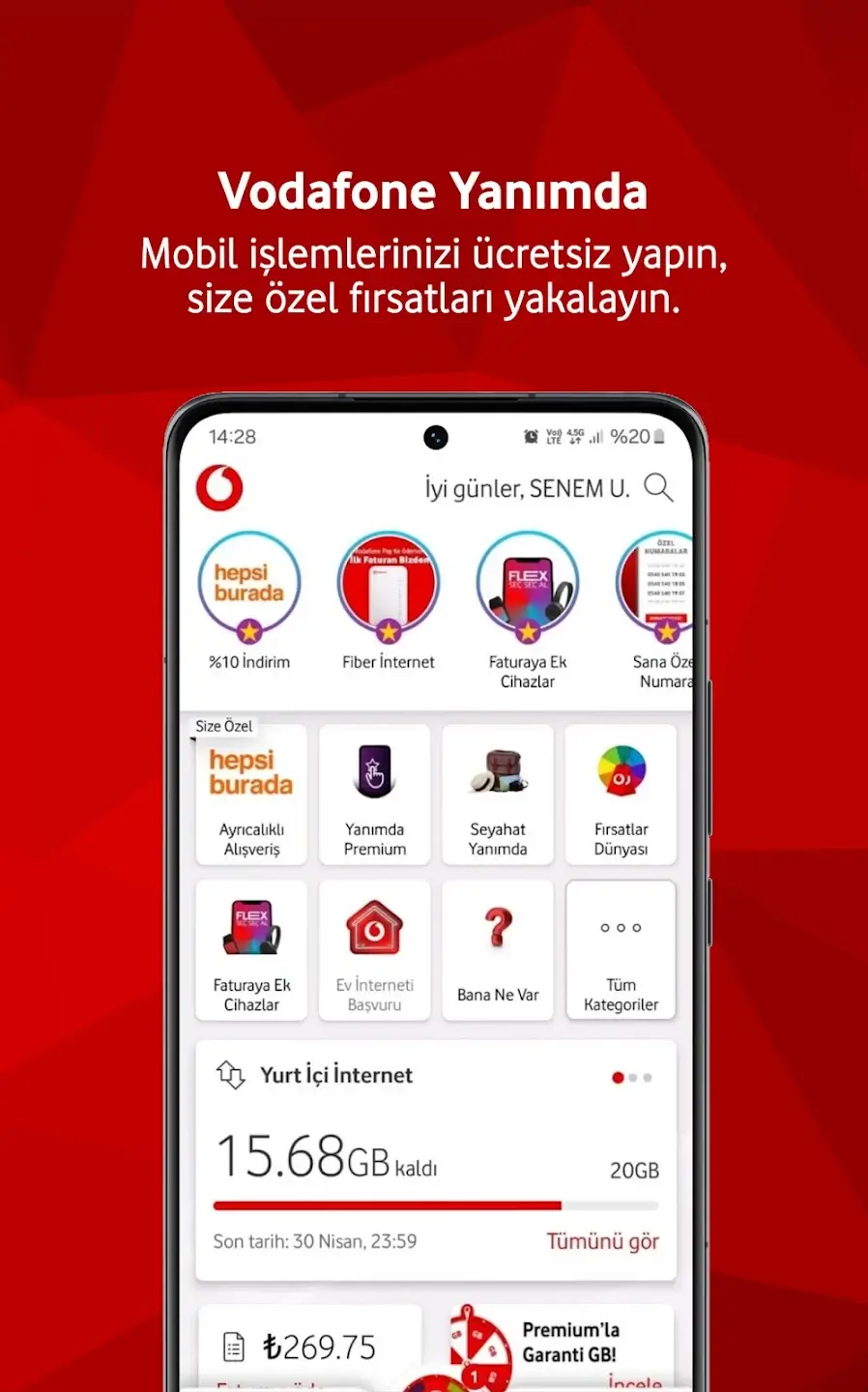 Vodafone Screenshot