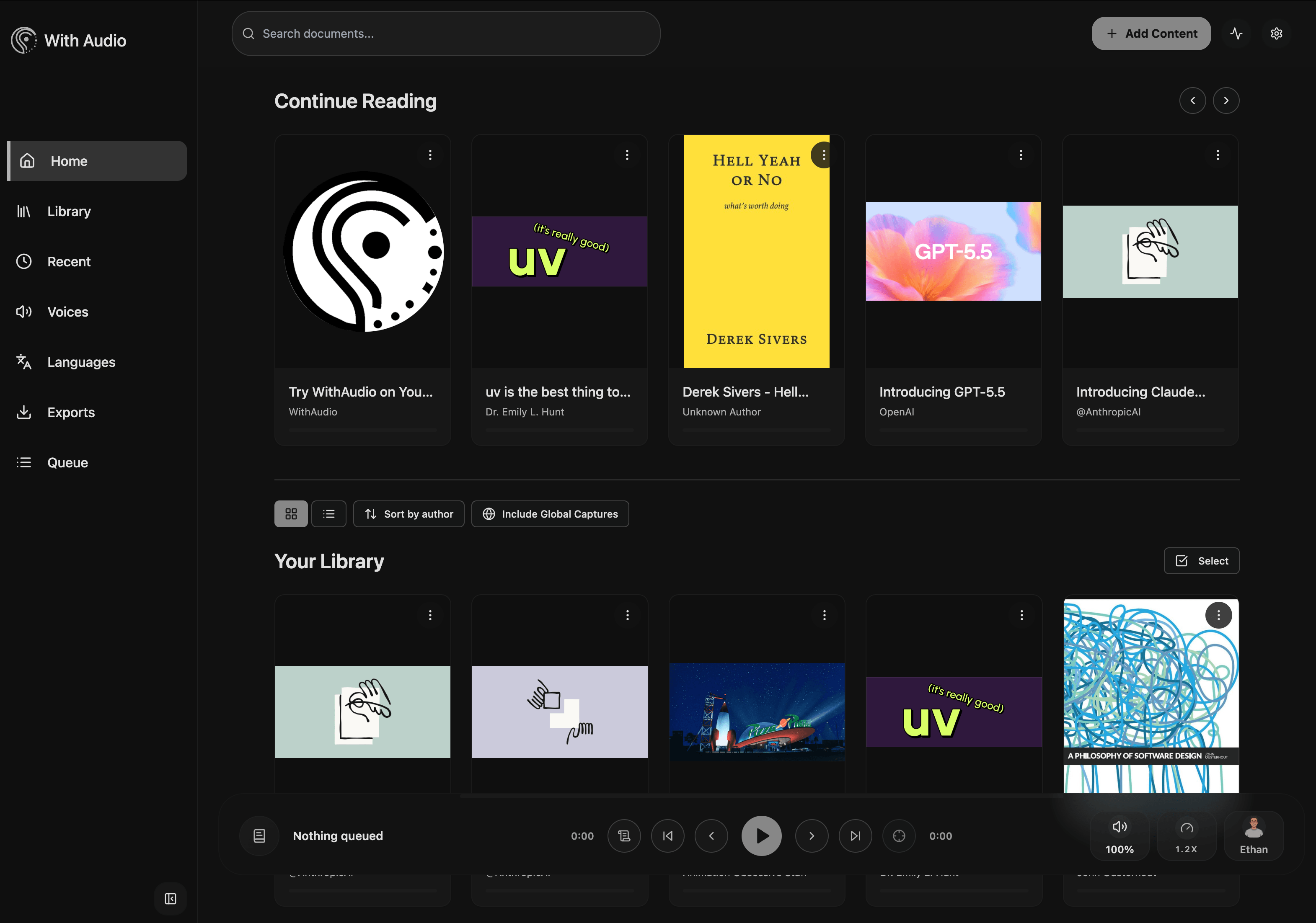 WithAudio Screenshot